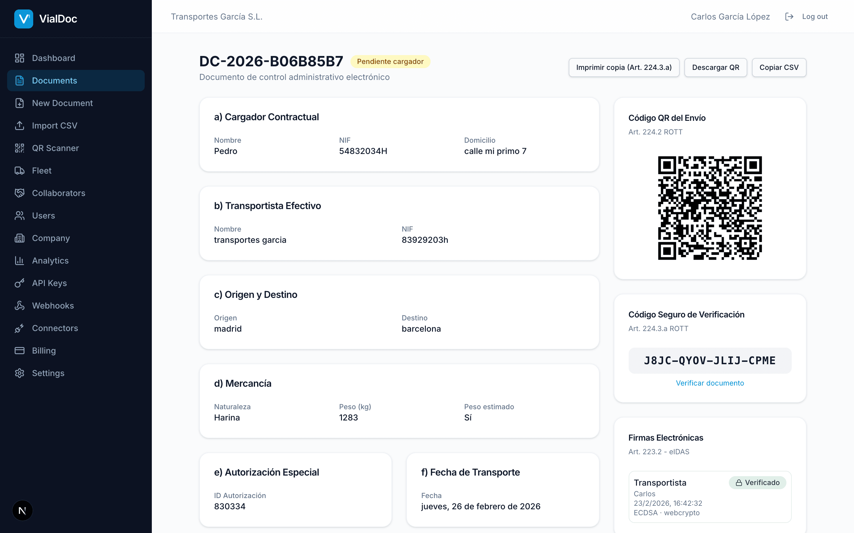 VialDoc — Firma Electronica
